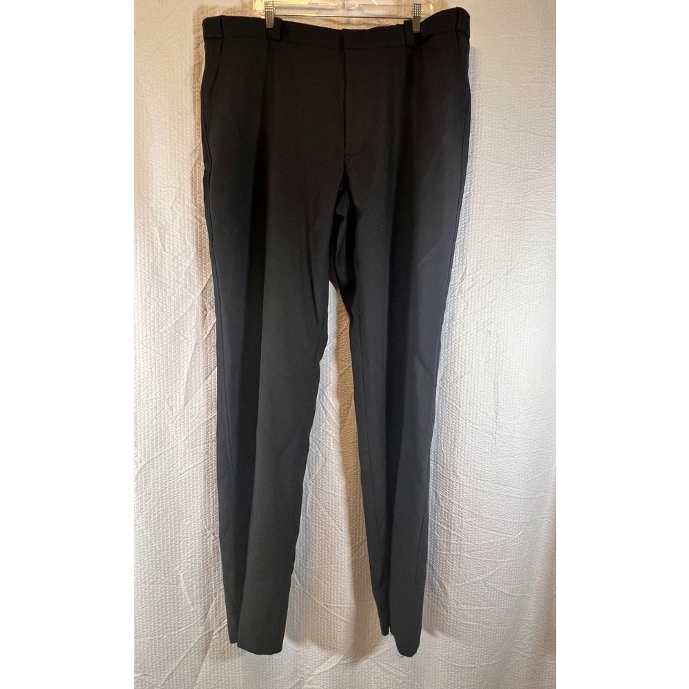 Galls Men's Uniform‎ Dress Pants Black Polyester Size 44 Unhemmed Workwear